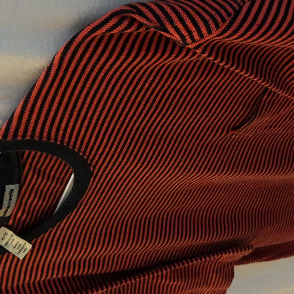 Vintage Men's Cutter & Buck 100% Cotton Pinstripe Pocket Tee PTP22" Mod M/VTG XL - Picture 4 of 14